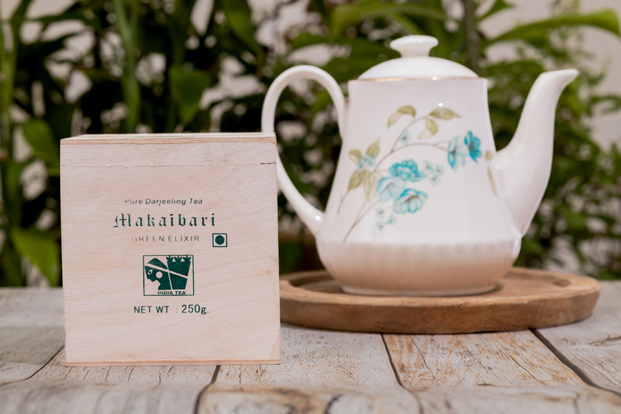 Makaibari Green Exhilir Wooden Box