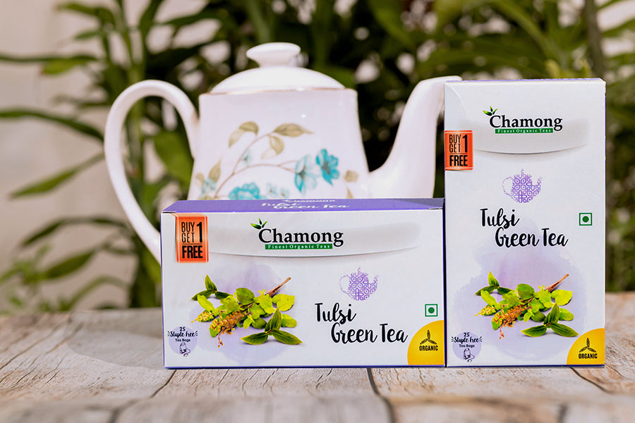 Chamong Tulsi Green Tea Bag 25pc(1+1)