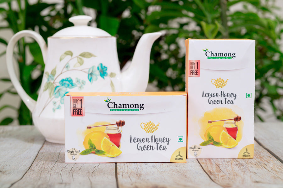 Chamong Honey Lemon Green Tea Bag 25pc(1+1)