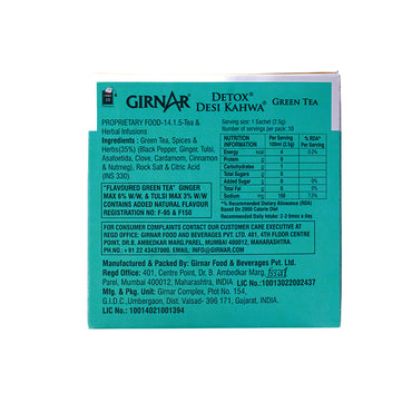 Girnar Detox Desi Kahwa Tea Bags 10pc