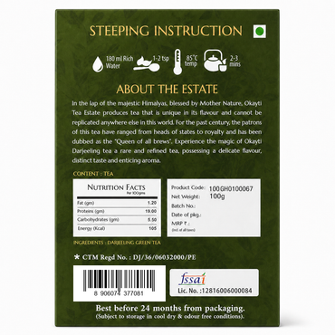Okayti 1888 Emperor Green Tea 100g