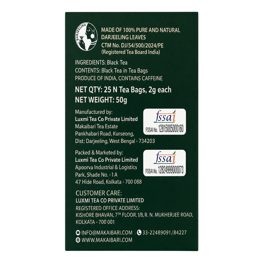 Makaibari Apoorva Darjeeling Tea Bag